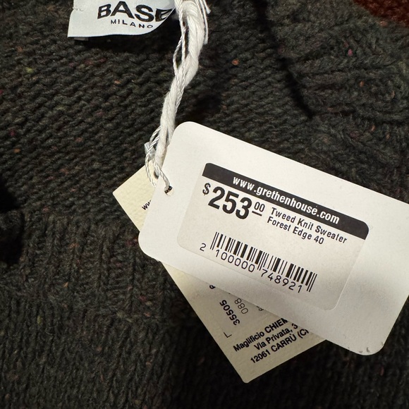 Base Milano Tweed Knit Sweater - NWT! - Picture 7 of 8